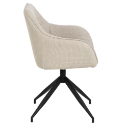 Chaise De Salle à Manger Brenda Pivotante - Beige/noir -Meubles Tables Et Chaises Shop Ontwerp zonder titel 2023 06 29T134335.138 03cb