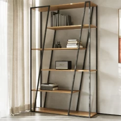 Bibliothèque Albérique 4 étagères-chêne/noir -Meubles Tables Et Chaises Shop Ontwerp zonder titel 2023 06 30T083418.997 1 f6bd