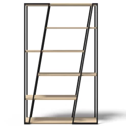 Bibliothèque Albérique 4 étagères-chêne/noir -Meubles Tables Et Chaises Shop Ontwerp zonder titel 2023 06 30T083533.841 1 98be