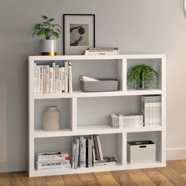 Bibliothèque Durant 6 Niches-blanc 5 Bibliothèque Durant 6 Niches-blanc – Image 5