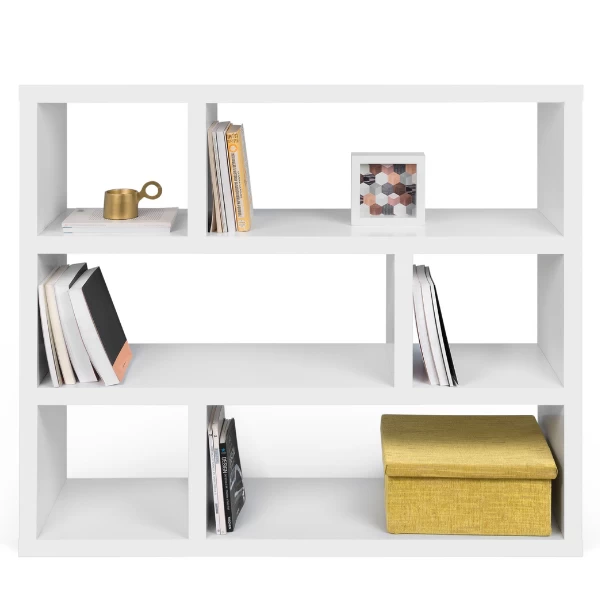 Bibliothèque Durant 6 Niches-blanc 4 Bibliothèque Durant 6 Niches-blanc – Image 4