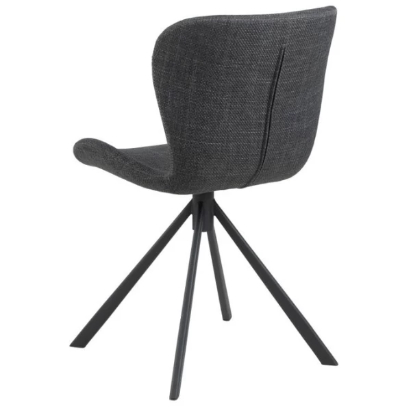 Chaise De Salle à Manger Pivotante Tilda Tissu - Anthracite/noir 10 Chaise De Salle à Manger Pivotante Tilda Tissu - Anthracite/noir – Image 10