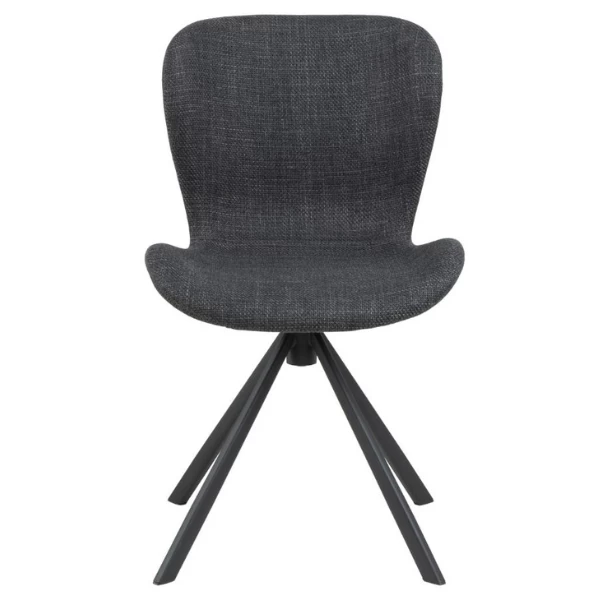 Chaise De Salle à Manger Pivotante Tilda Tissu - Anthracite/noir 9 Chaise De Salle à Manger Pivotante Tilda Tissu - Anthracite/noir – Image 9