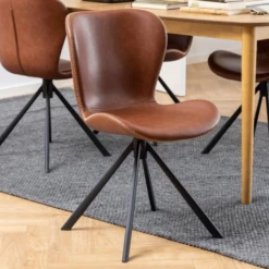 Chaise De Salle à Manger Pivotante Tilda Similicuir - Brun/noir -Meubles Tables Et Chaises Shop Ontwerp zonder titel 2023 07 13T145623.540 afa5