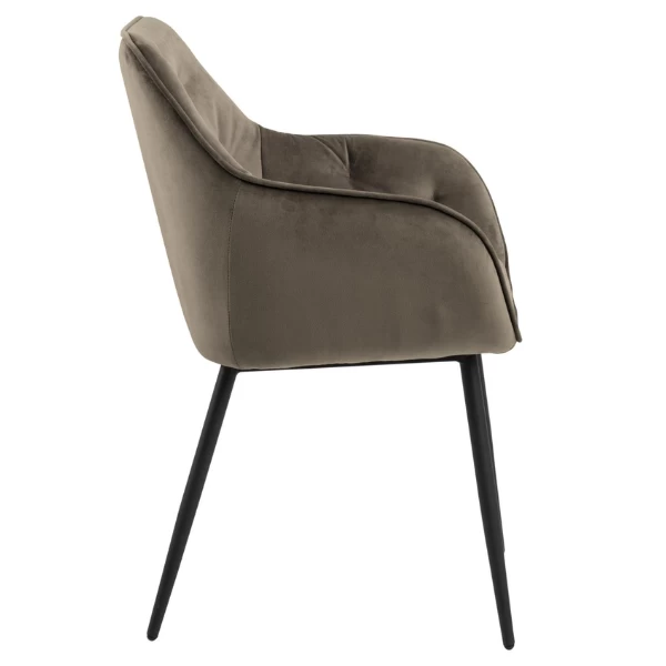 Chaise De Salle à Manger Lynn - Taupe/noir 8 Chaise De Salle à Manger Lynn - Taupe/noir – Image 8