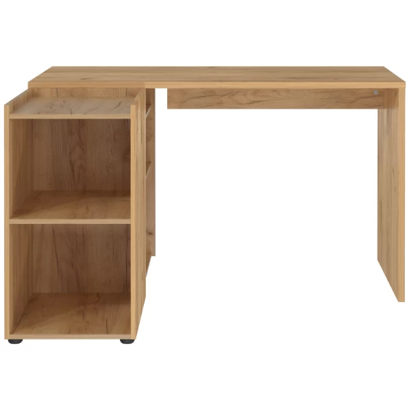 Bureau D'angle Oliveira Avec Espace De Rangement - Décor Chêne 7 Bureau D'angle Oliveira Avec Espace De Rangement - Décor Chêne – Image 7