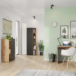 Classeur Oliveira 62x182cm Avec Quatre étagères - Décor Chêne/anthracite -Meubles Tables Et Chaises Shop Ontwerp zonder titel 2023 08 17T163753.870 bb5f