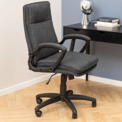 Fauteuil De Direction Justin Réglable En Hauteur - Gris Foncé