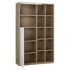 Bibliothèque Sorbonne Avec Deux Portes - Décor Chêne/blanc -Meubles Tables Et Chaises Shop Ontwerp zonder titel 2023 09 20T164543.398 7dbe