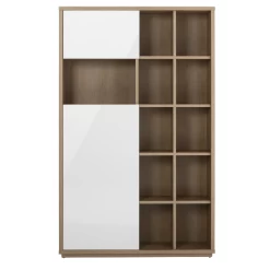 Bibliothèque Sorbonne Avec Deux Portes - Décor Chêne/blanc -Meubles Tables Et Chaises Shop Ontwerp zonder titel 2023 09 20T164726.697 08ab