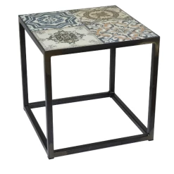 Table D'appoint Ibiza 40x40cm Industriel