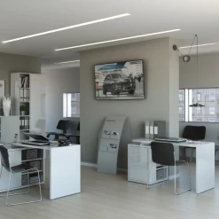 Bureau Cory 140x69cm Avec Espace De Rangement - Blanc Brillant -Meubles Tables Et Chaises Shop Ontwerp zonder titel 2023 09 21T161937.823 26bc