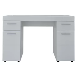 Bureau Moderne Armand Avec 2 Portes, 2 étagères, 2 Tiroirs - Blanc Brillant -Meubles Tables Et Chaises Shop Ontwerp zonder titel 2023 09 27T161945.073 0acf