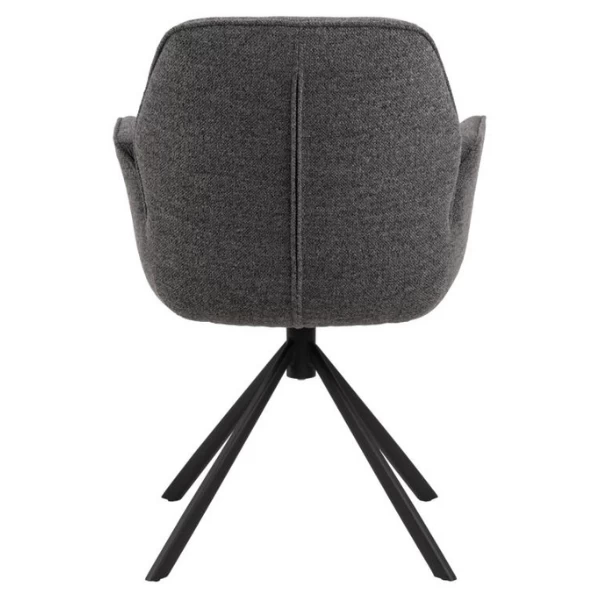 Chaise De Salle à Manger Aubin à Accoudoir Pivotant, Monza Anthracite 6 Chaise De Salle à Manger Aubin à Accoudoir Pivotant, Monza Anthracite – Image 6