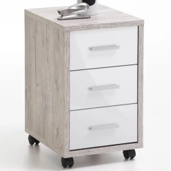 FMD Caisson à Tiroirs Diego - Chêne Gris