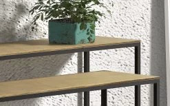 Lot De 2 Consoles Tuline - Doré/noir Métal -Meubles Tables Et Chaises Shop Rousseau 3919 console Tulsa 2 8dbf