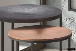 Lot De 2 Tables D'appoint Livv - Noir/bronze -Meubles Tables Et Chaises Shop Rousseau 3952 salontafel table basse Livios 3 4d84