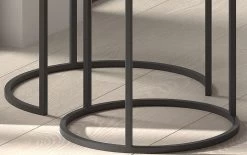 Lot De 2 Tables D'appoint Livv - Noir/bronze -Meubles Tables Et Chaises Shop Rousseau 3952 salontafel table basse Livios 4 bbc0