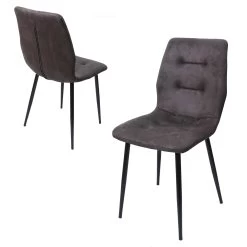 Chaise De Salle à Manger Asher - Gris -Meubles Tables Et Chaises Shop S160 63ee