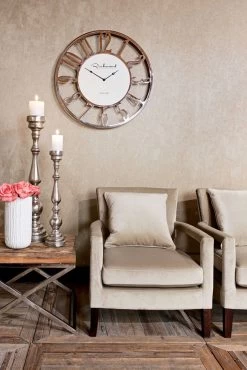 RICHMOND Table D'appoint Kensington 60x60cm - Brun/argent 16 RICHMOND Table D'appoint Kensington 60x60cm - Brun/argent -Meubles Tables Et Chaises Shop S4350 9852 KK 0035 1 5af8