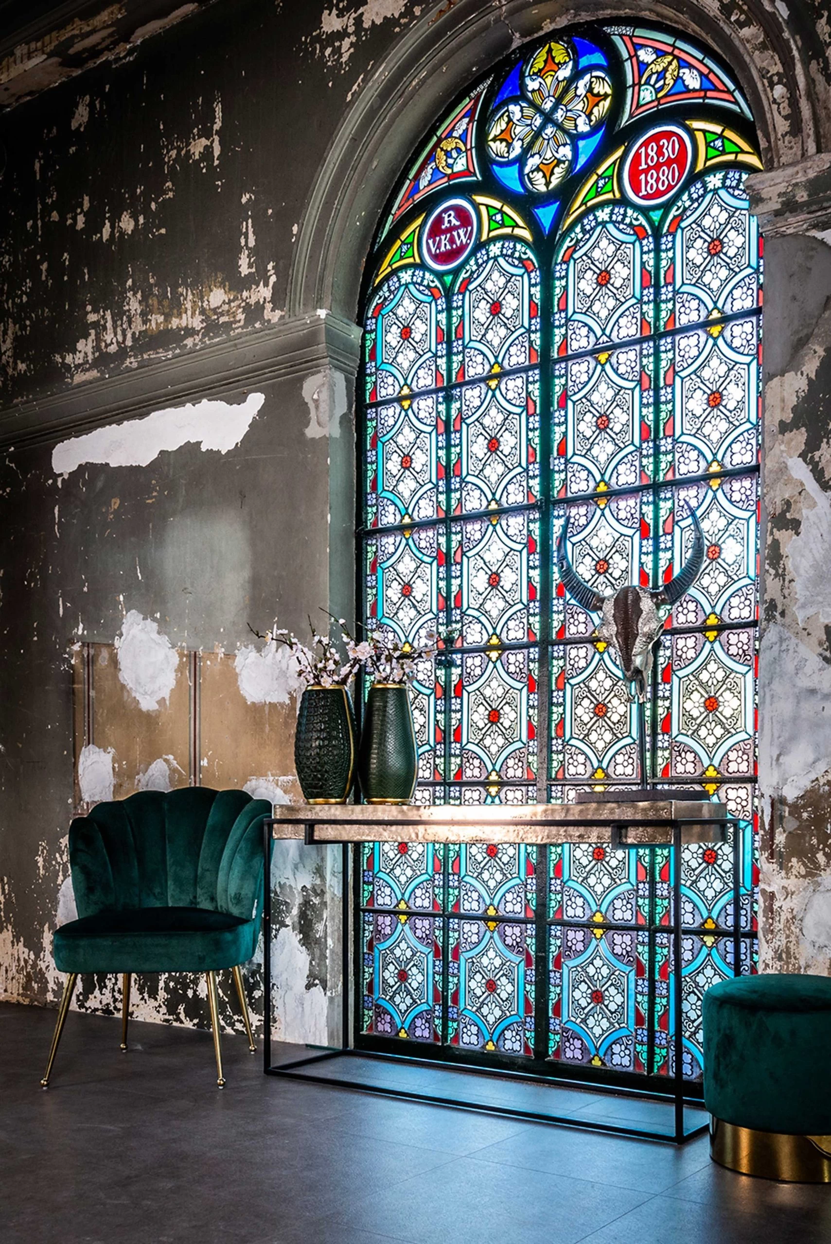 RICHMOND Chaise Chiesa Velours - Noir/or 8 RICHMOND Chaise Chiesa Velours - Noir/or – Image 8