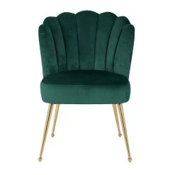 RICHMOND Chaise Chiesa Velours - Noir/or 19 RICHMOND Chaise Chiesa Velours - Noir/or -Meubles Tables Et Chaises Shop S4445 GREEN VELVET 5 356a