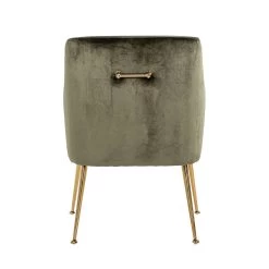 RICHMOND Chaise De Salle à Manger Hubbs Velours - Vert/or 10 RICHMOND Chaise De Salle à Manger Hubbs Velours - Vert/or -Meubles Tables Et Chaises Shop S4449 GREEN FEATHER 3 4600