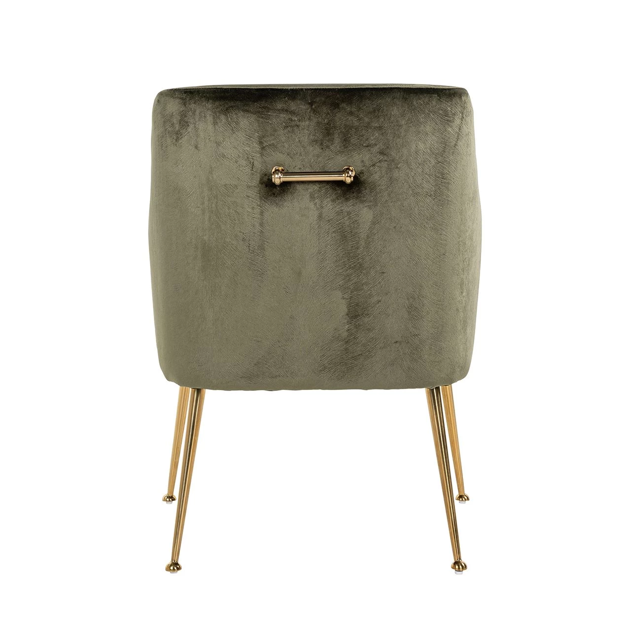 RICHMOND Chaise De Salle à Manger Hubbs Velours - Vert/or 5 RICHMOND Chaise De Salle à Manger Hubbs Velours - Vert/or – Image 5