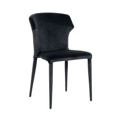 RICHMOND Chaise Pim Velours - Anthracite