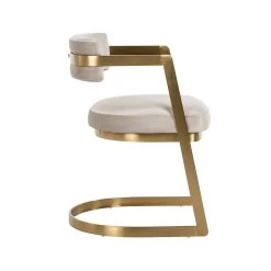 RICHMOND Chaise Jardo Velours - Kaki/or -Meubles Tables Et Chaises Shop S4540 FR KHAKI VELVET 2 9ae7