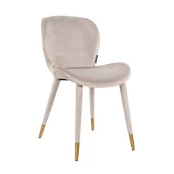 RICHMOND Chaise Darras En Velours - Kaki