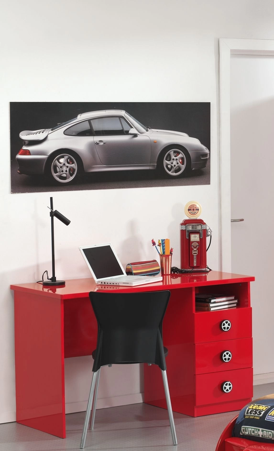 Bureau Enfant Monza - Rouge 2 Bureau Enfant Monza - Rouge – Image 2