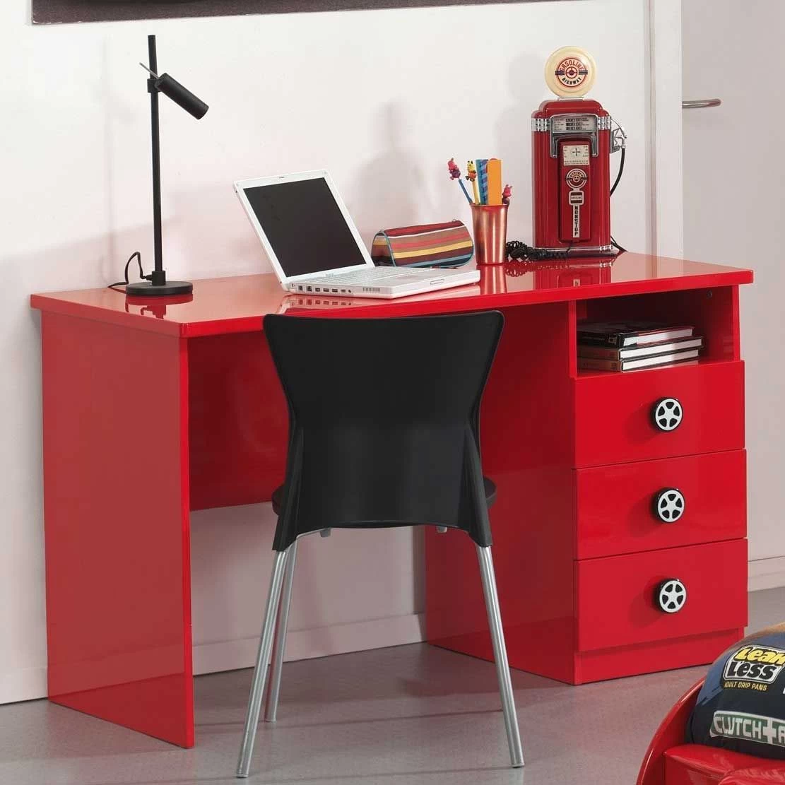 Bureau Enfant Monza - Rouge 1 Bureau Enfant Monza - Rouge
