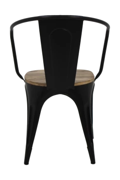 Chaise Café Industrielle Tap - Bois De Manguier/fer -Meubles Tables Et Chaises Shop SI 105 4 b232