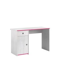 Bureau Smiley 121cm - Blanc/rose Ou Bleu -Meubles Tables Et Chaises Shop SMOOZY 2223 BURE C 20191119000404 637c
