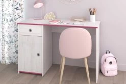 Bureau Smiley 121cm - Blanc/rose Ou Bleu -Meubles Tables Et Chaises Shop SMOOZY chambre F 2223 BURE 20191129000140 e877