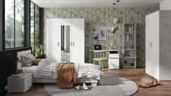 Bibliothèque Soma 50cm - Blanc/béton 5 Bibliothèque Soma 50cm - Blanc/béton -Meubles Tables Et Chaises Shop SOMA jeugdkamer chambre de jeunes a2c8