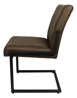 Lot De 2 Chaises De Repas Texas Yacht Cuir/métal - Kaki -Meubles Tables Et Chaises Shop TEXAS YAAR 3 6946