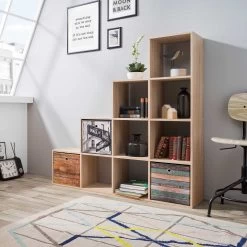 Etagère Udine 10 Niches - Chêne Sonoma