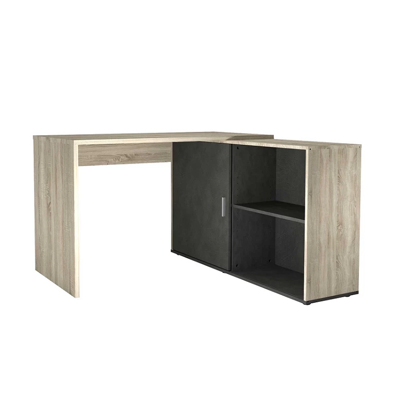 FMD Bureau D'angle Vaiana - Chêne/anthracite 1 FMD Bureau D'angle Vaiana - Chêne/anthracite