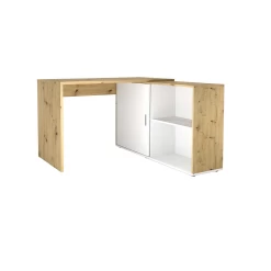 FMD Bureau D'angle Vaiana - Chêne Vieilli/blanc