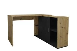 FMD Bureau D'angle Vaiana - Chêne Vieilli/anthracite -Meubles Tables Et Chaises Shop Valley Artisan Matera Perspektive OhneDeko 2cbf