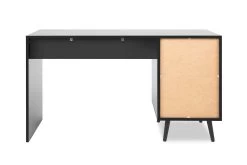 Bureau Daka 130cm 1 Porte & 1 Tiroir - Noir/nature 14 Bureau Daka 130cm 1 Porte & 1 Tiroir - Noir/nature -Meubles Tables Et Chaises Shop Vienna 30A Schreibtisch hinten 970a