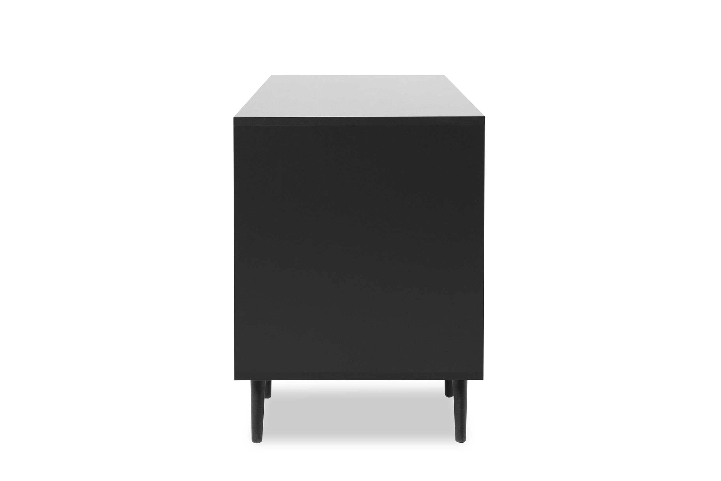 Bureau Daka 130cm 1 Porte & 1 Tiroir - Noir/nature 7 Bureau Daka 130cm 1 Porte & 1 Tiroir - Noir/nature – Image 7