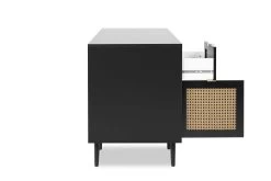 Bureau Daka 130cm 1 Porte & 1 Tiroir - Noir/nature 18 Bureau Daka 130cm 1 Porte & 1 Tiroir - Noir/nature -Meubles Tables Et Chaises Shop Vienna 30A Schreibtisch seite offen 43d8