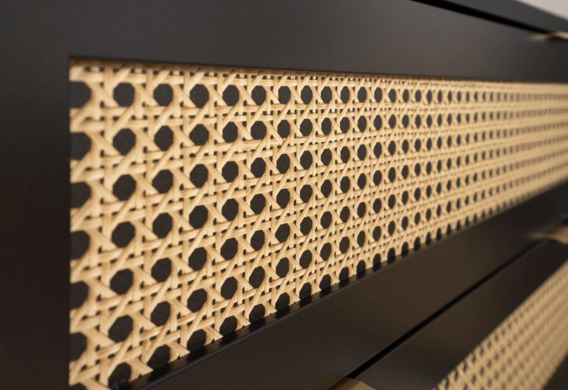 Bureau Daka 130cm 1 Porte & 1 Tiroir - Noir/nature 2 Bureau Daka 130cm 1 Porte & 1 Tiroir - Noir/nature – Image 2